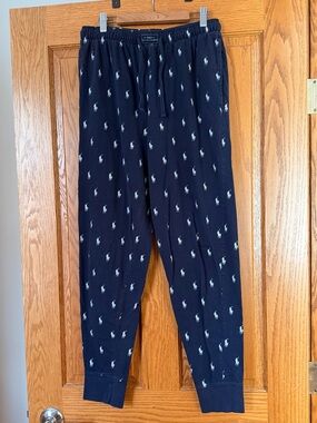 Ralph Lauren Navy Logo Pajama Pants